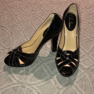 EUC Cole Haan black patent leather heels size 9.5